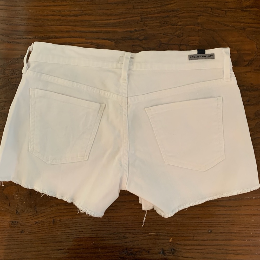 Citizens of Humanity white jean shorts. Size 28